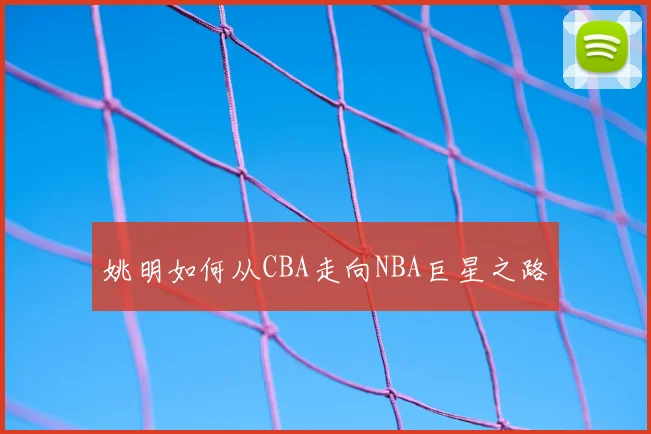 姚明如何从CBA走向NBA巨星之路